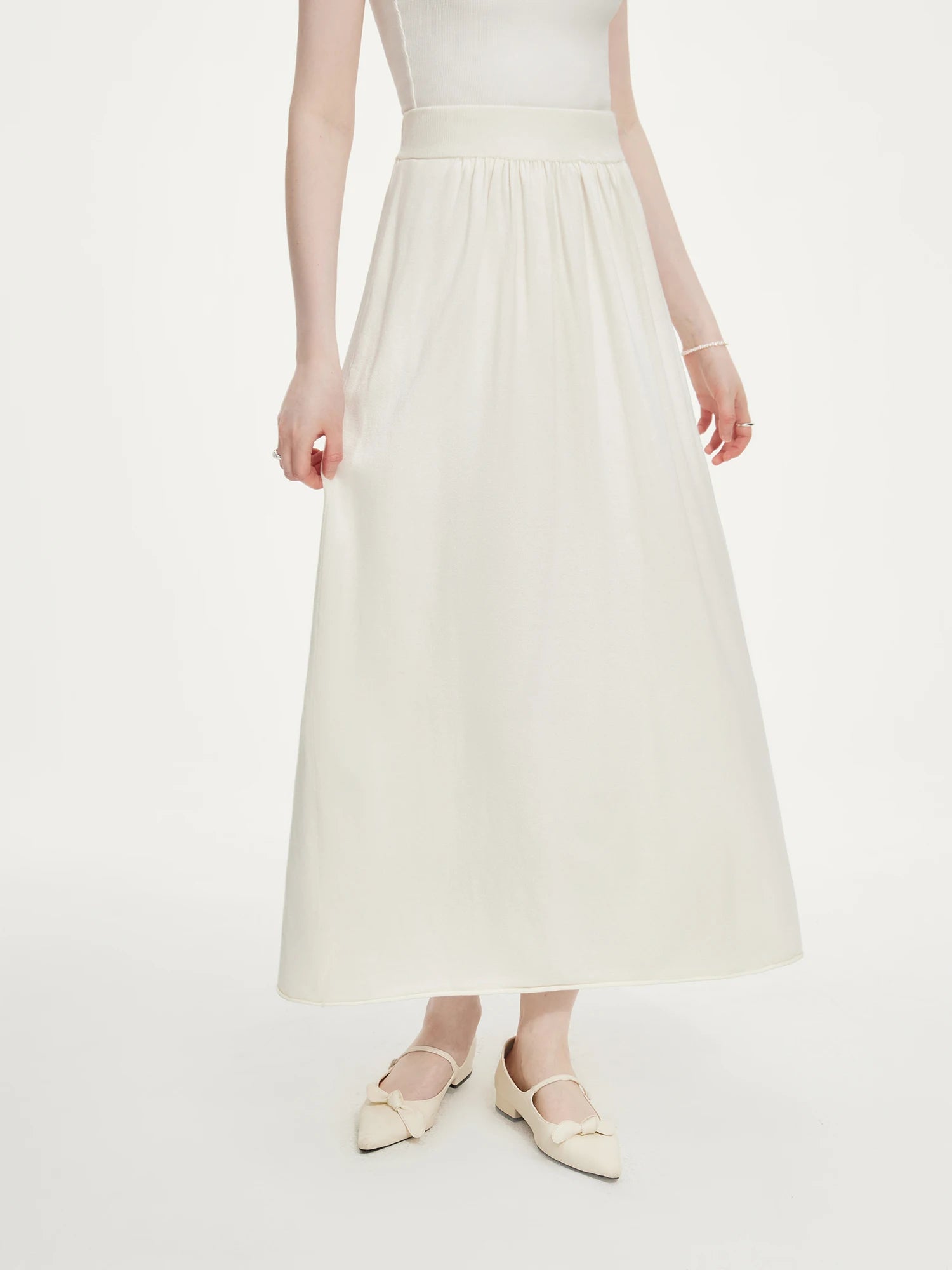 FSLE Wool Knitted Suit For Women 2024 Autumn New Elegant All-match Casual Top Skirts Female Two-pieces Suit 24FS13043 24FS13044