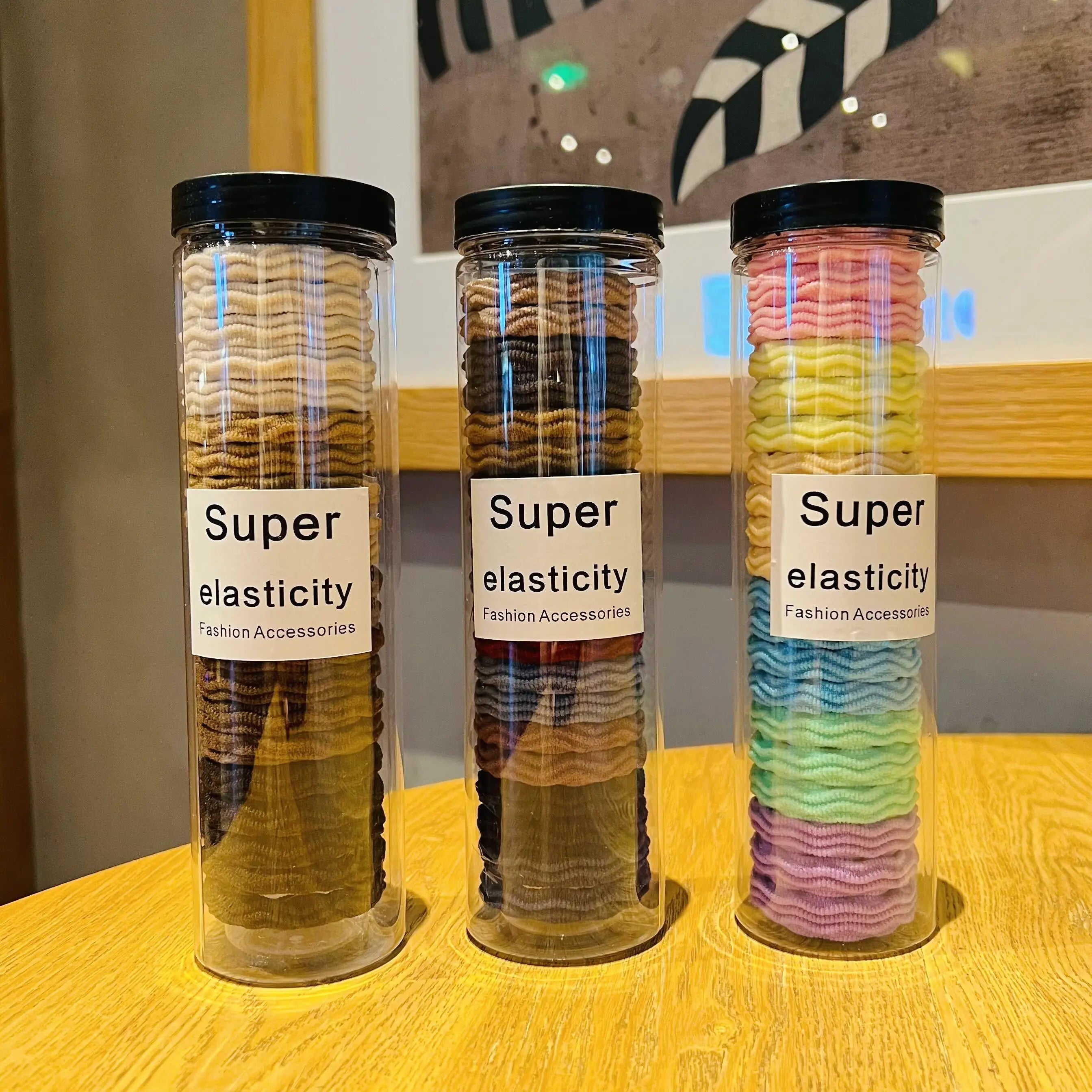 20Pcs High Elasticity Hair String Fashionable Sports Hair Loop All Season Hair String Packaging As Shown In The Picture