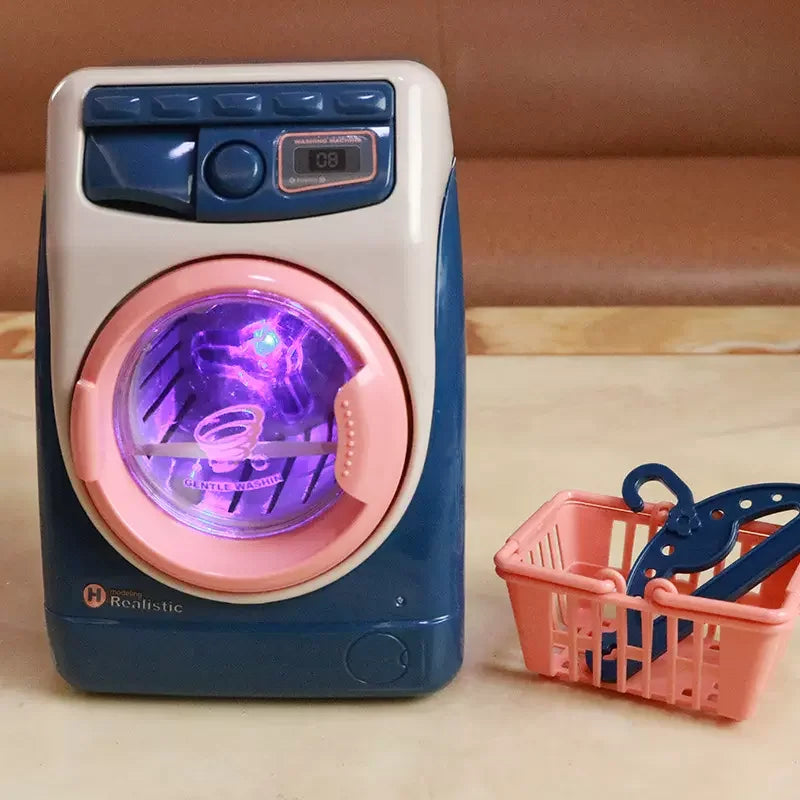 Kitchen Home Appliances Kids Pretend Play Set Toy Household Coffee Maker Mixer Toaster Vacuum Cleaner Playset for Children Gifts