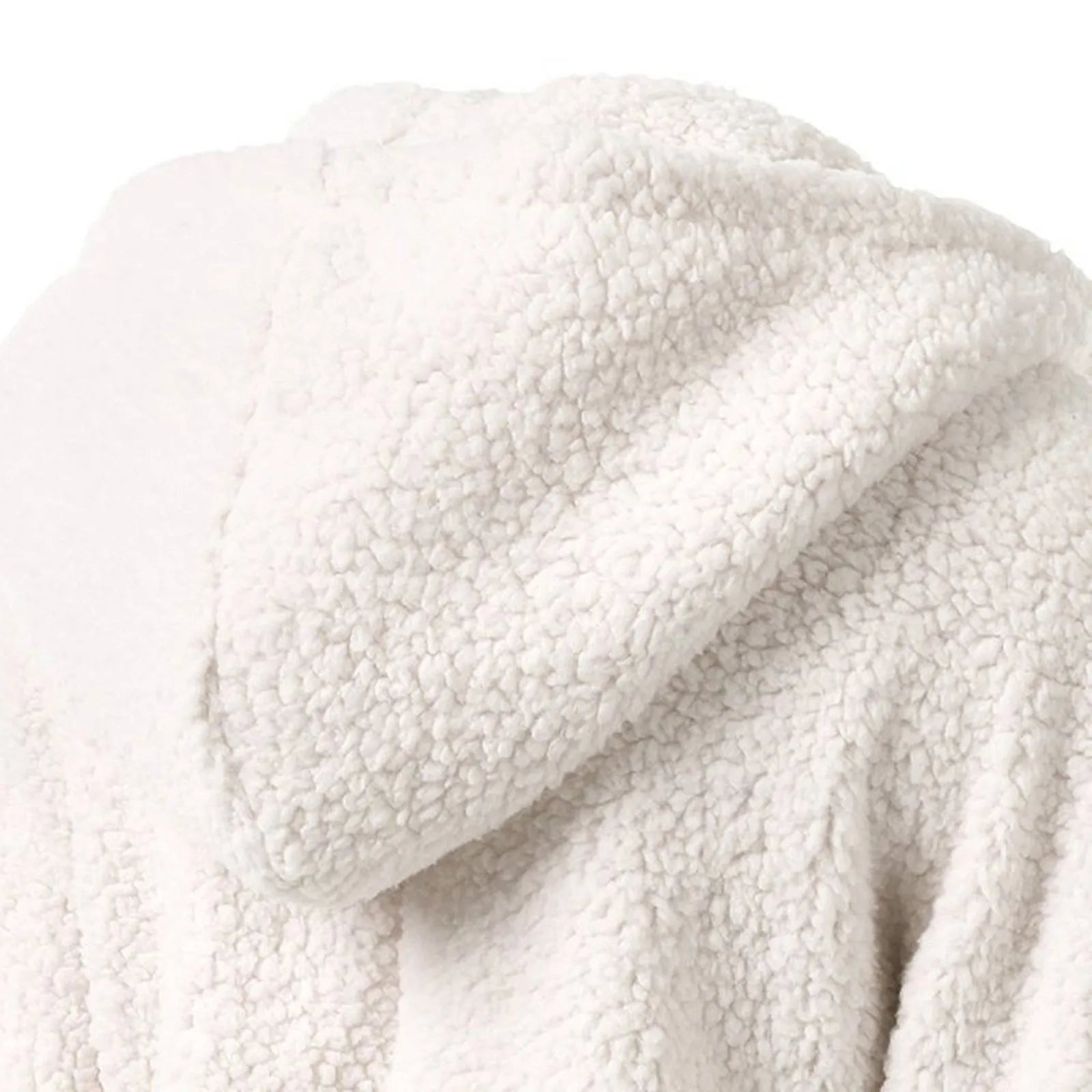 Women'S Fashion Jackets Solid Lambswool Coat Slim Straight Hooded Plush Zip Up Jackets Autumn Winter Simple Versatile Jackets