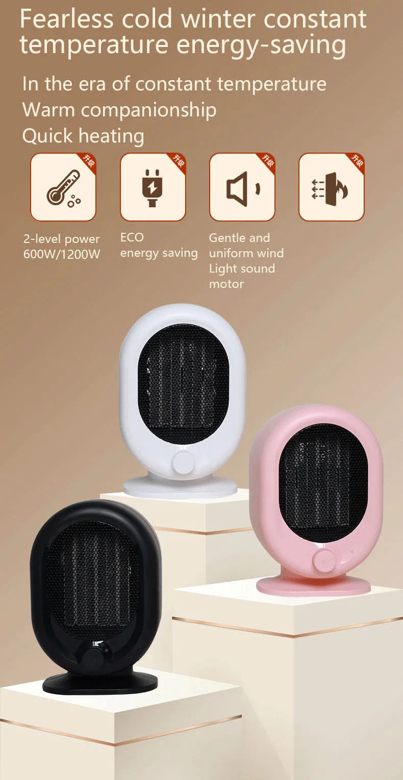 Desktop heater small household portable heater dual-purpose quick heating electric for both cooling and heating