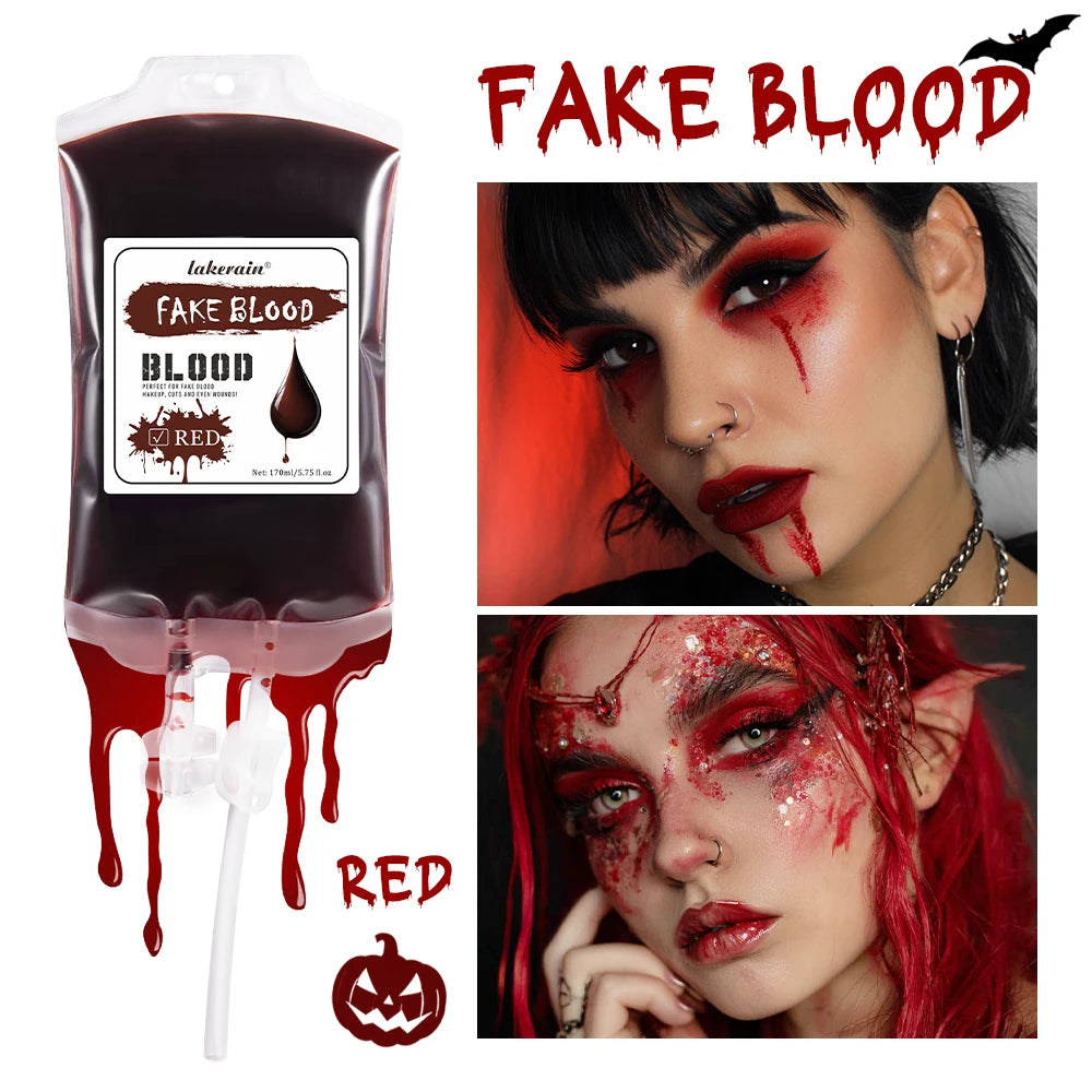 Halloween Blood Makeup Realistic Washable Fake Blood for Zombie Monster Clothes Body Paint Halloween Makeup