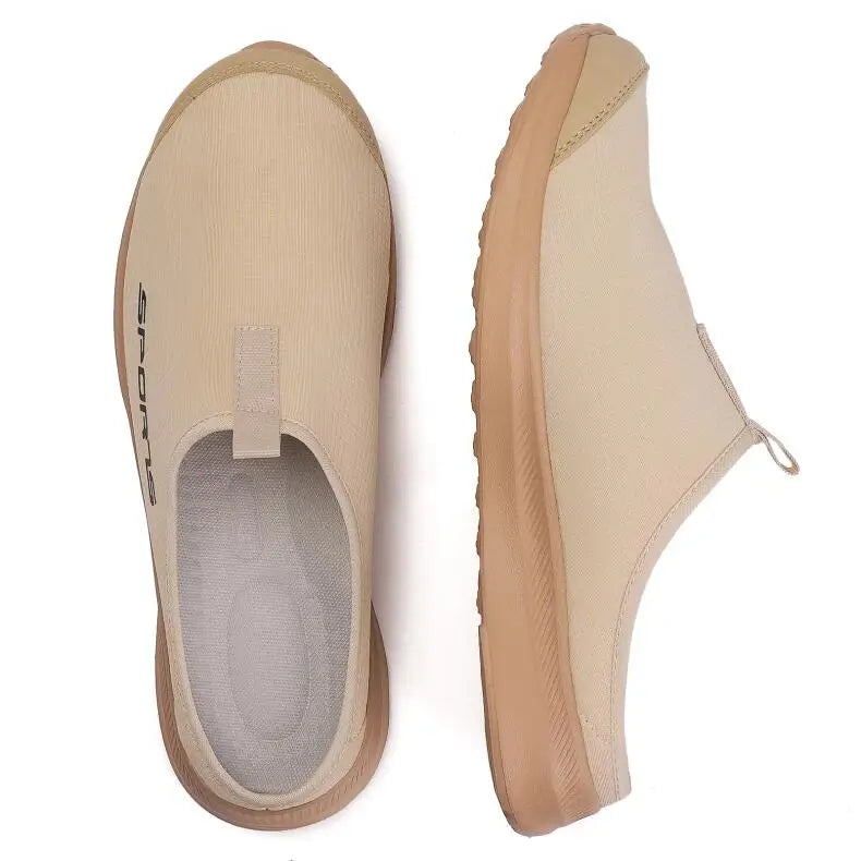 Men Half Slippers Casual Sneakers Soft Sole Support Shoes Lightweight Comfortable Breathable Outdoor Sports Skateboarding Shoes