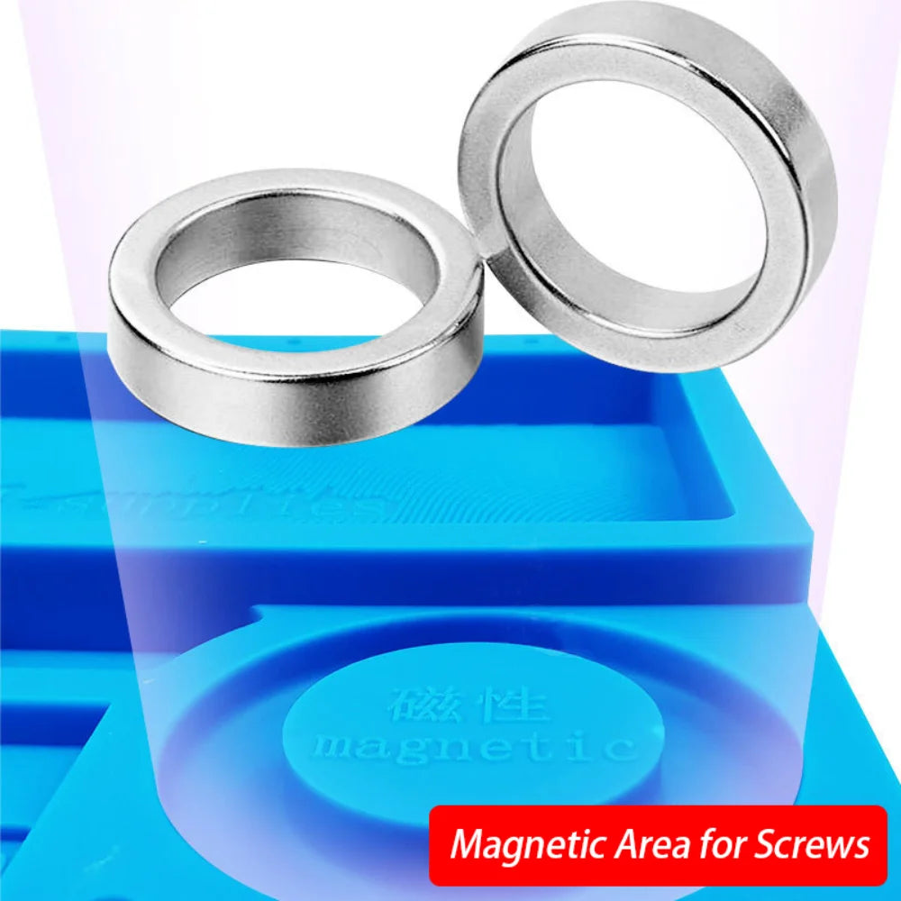 Soldering Station Mat Silicone Work Mat Heat Resistant 932°F Anti-Static Magnetic Mat for Electronic Phone Laptop Watch Repair