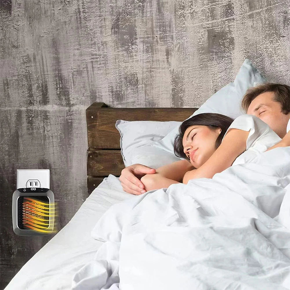 Faster Mini Heater for Home Small Bathroom Heating Fans Wall Mounted PTC Ceramic Electric Heater with Remote Control Household