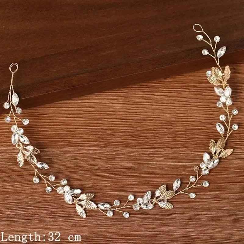 Women Headbands Hair Jewelry Wedding Hair Accessories For Women Pearl Rhinestone Headband Bride Tiara Hairbands Accessories