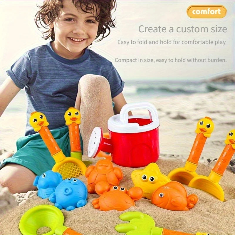Kids sand toys kids play water toys beach box set kit sand bucket summer water fun beach bucket hobbies gifrs for kids