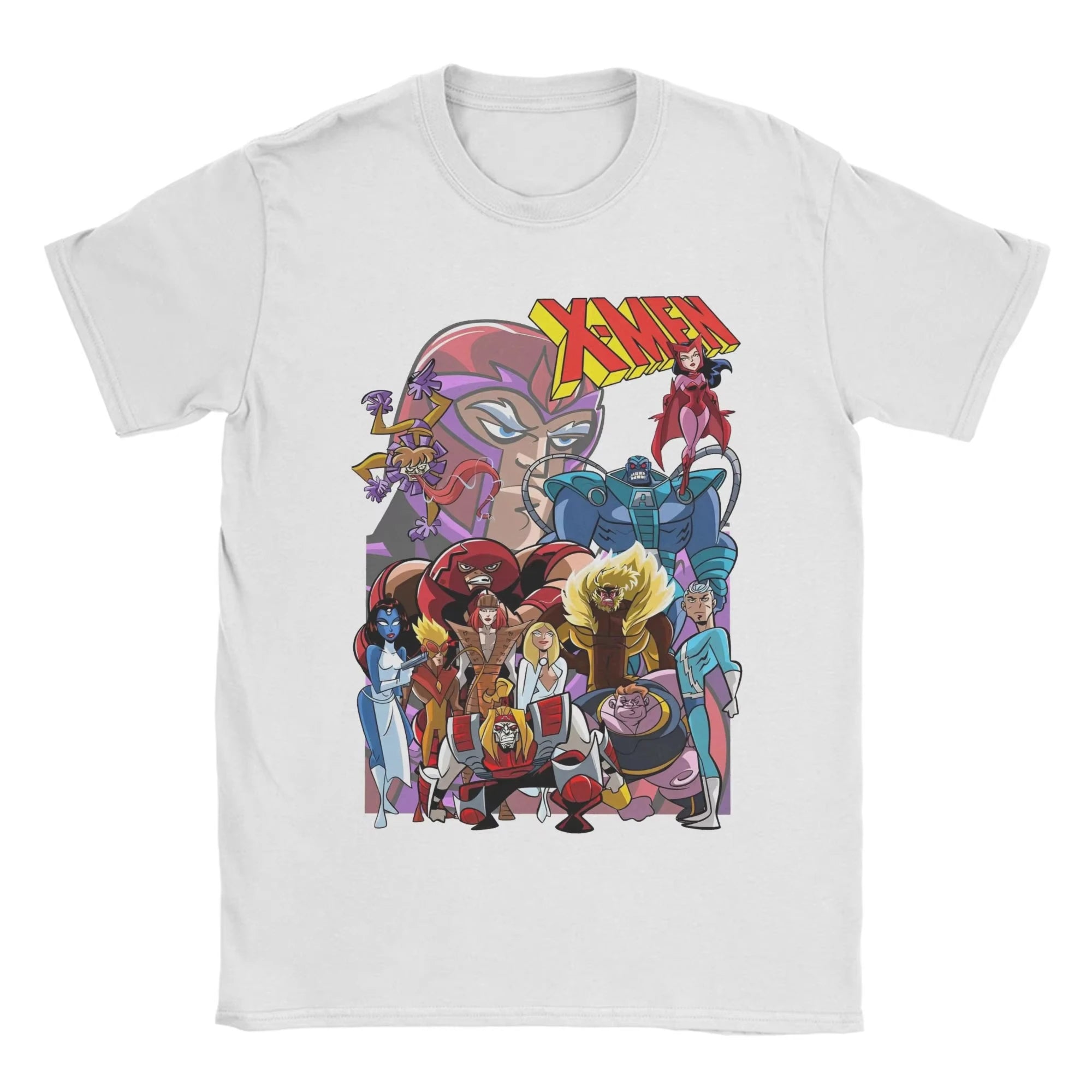 Men X-Men Wolverine T Shirts Xmen Group 100% Cotton Tops Funny Short Sleeve Crew Neck Tees Original T-Shirt Unisex Fashion