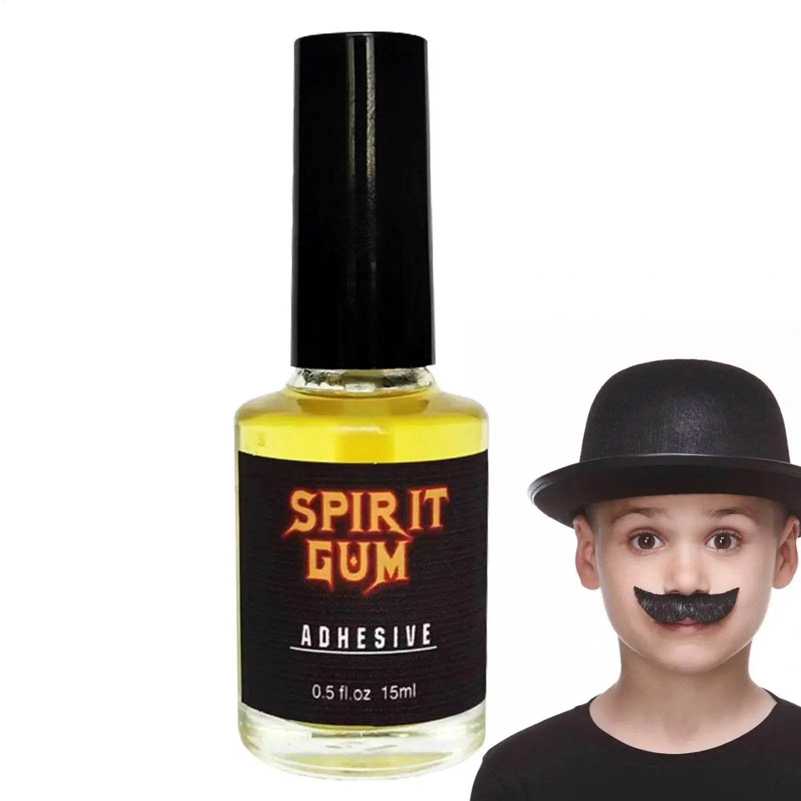 Halloween Makeup Glue Special Effect Makeup,Face Body Paint, Makeup Spirit Gum, English Version 15ml (transparent Bottle)