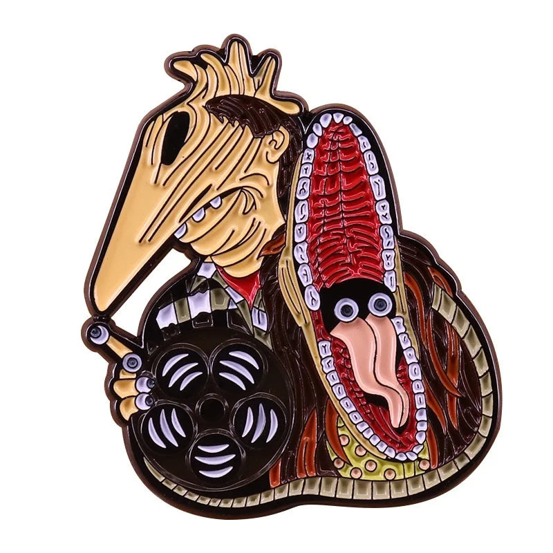 Halloween Accessories Horror Series Enamel Pin Men Women Lapel Pins for Backpack Iron Badges Brooch for Clothes Holiday Gifts