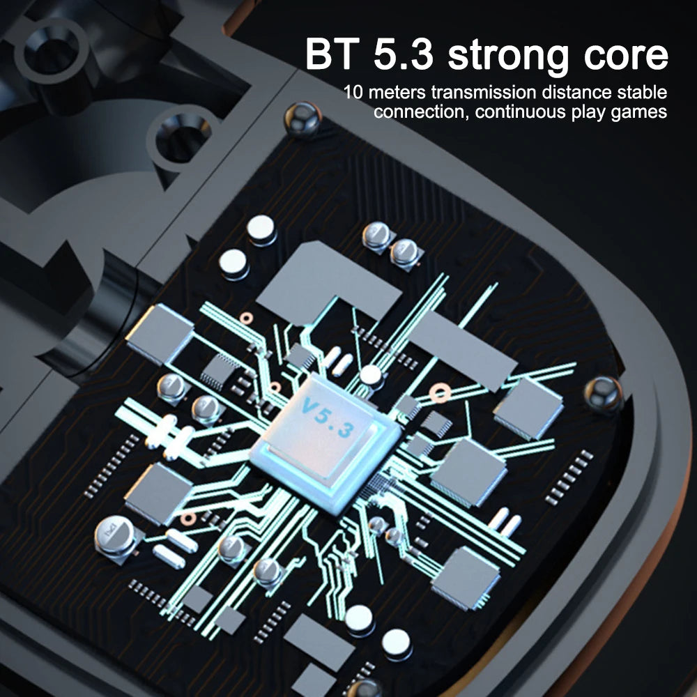 LED Single Earphones Long Standby Business Headphones Waterproof Mono Headset Outdoor Call Bluetooth 5.3 Wireless Earbuds