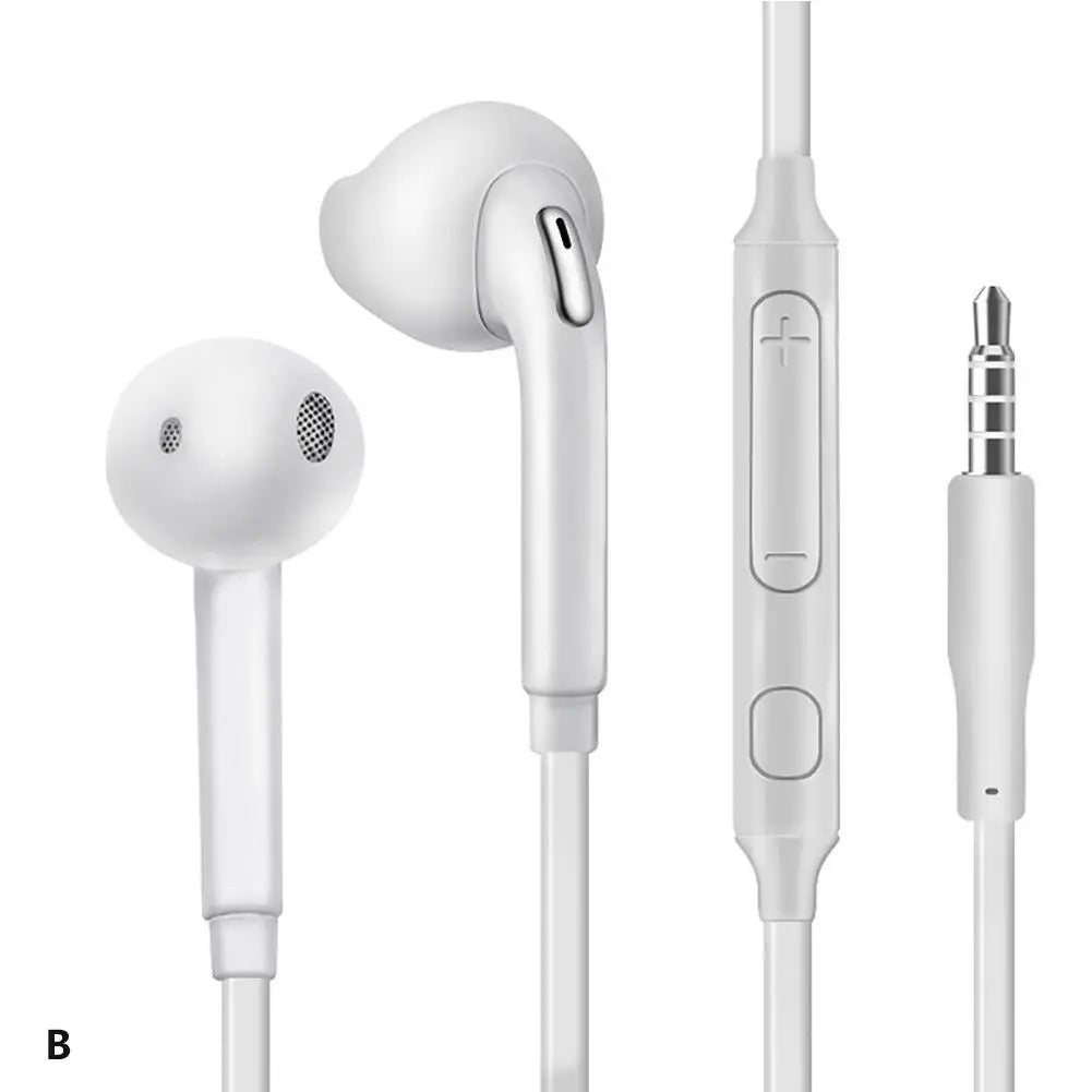 Wired Headphones With Microphone 3.5mm Earphones Plug In-Ear Headphones Music Earplugs Ergonomic Headphones For Smartphones