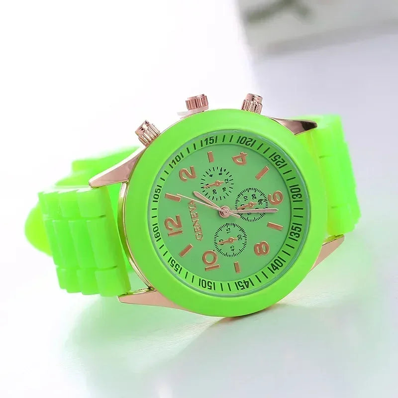 Women Watches 2024 New Fashion Luxury Brand Women Watch Silicone Strap Quartz Wrist Watch for Female Relogio Feminino Zegarki