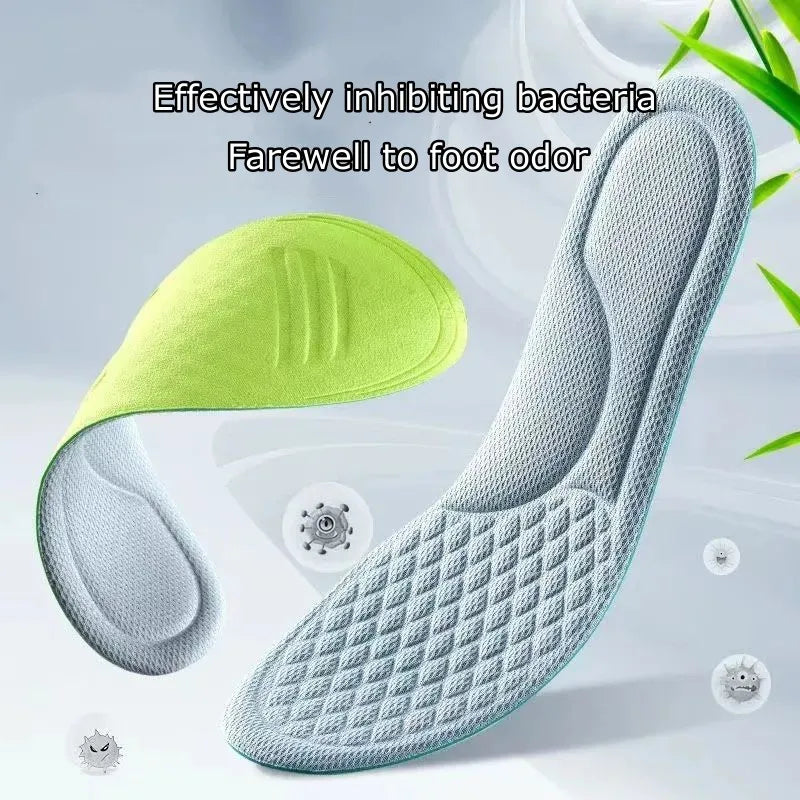 Summer Deodorant Sports Insoles for Shoes Sweat-absorbing Breathable Deodorant Anti-sweat Soft Shoe Pads Inserts for Man Women