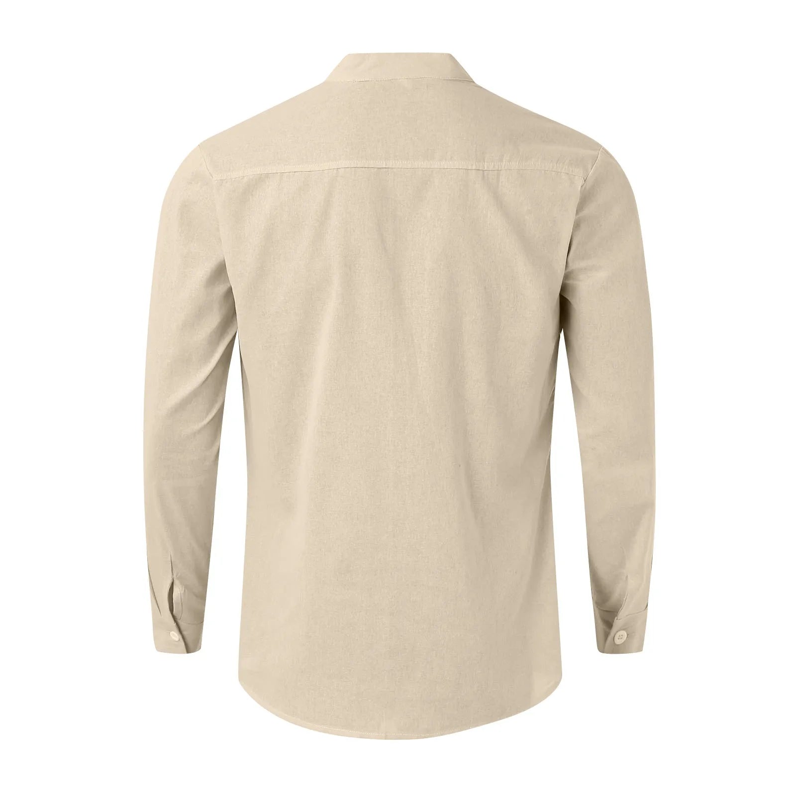 2024 new Men's Shirts British style business casual tops Spring Summer handsome Cotton Linen Solid Slim shirt camisas de hombre