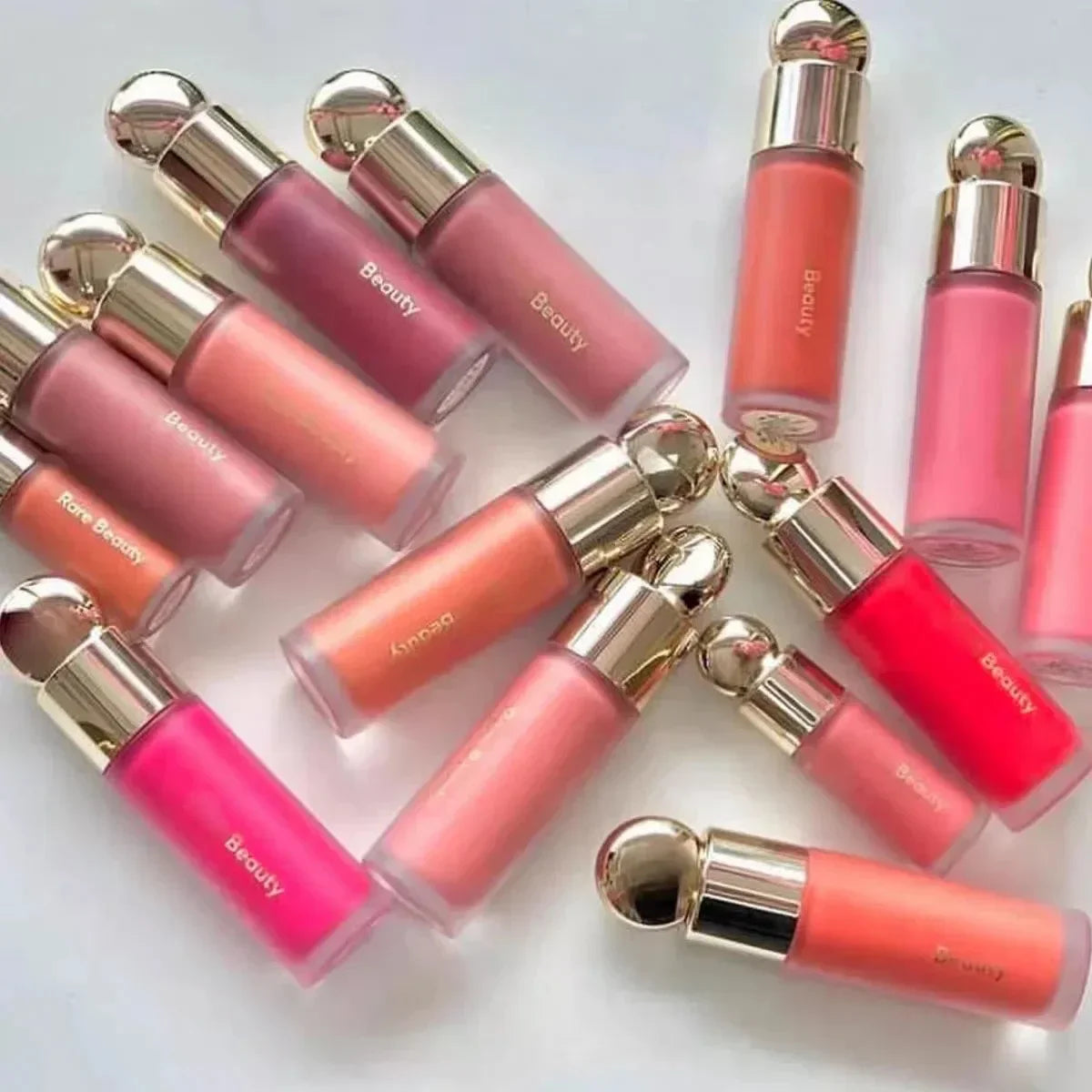 2025 Fashion New Beauty 3-in-1 Liquid Blush Moisturizing Dual-use Waterproof Enlighten Lip Glaze Smooth Lightweight Makeup Care