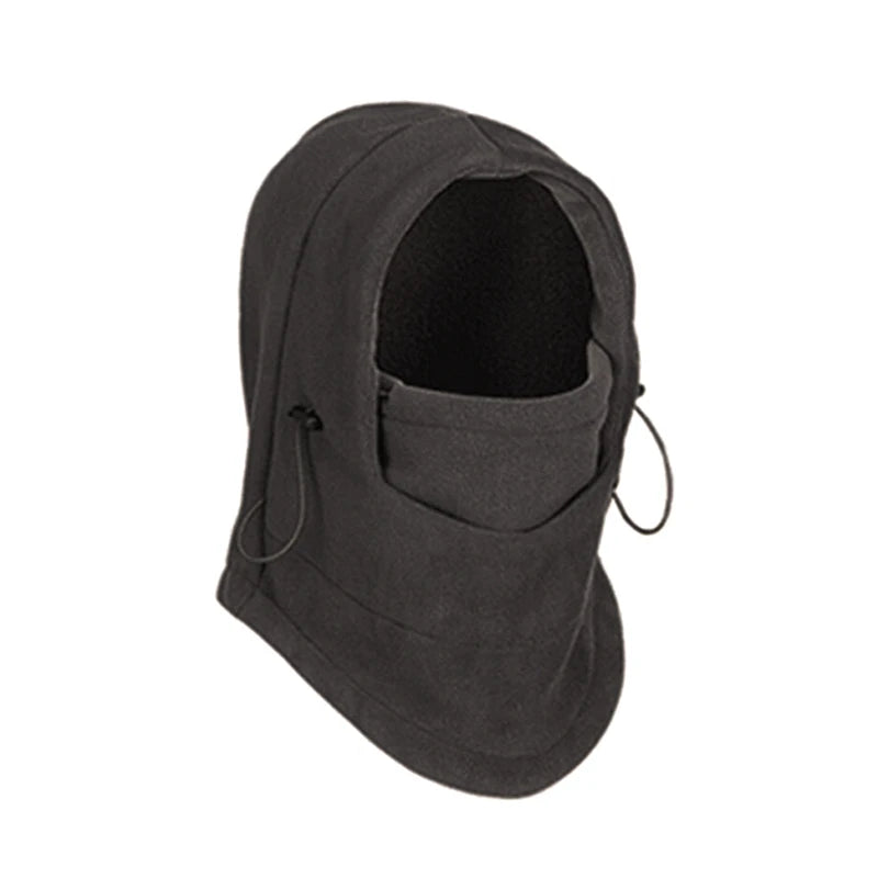 Winter Men Women Warm Hat Waterproof Thermal Fleece Balaclava Hat Hooded Neck Warmer Hiking Scarves Outdoor Riding Windproof Cap