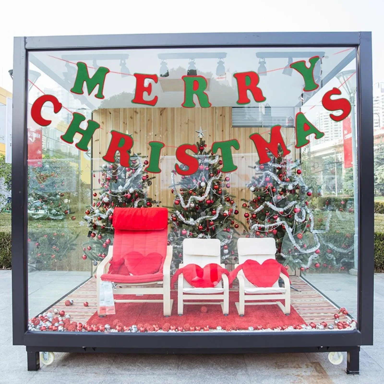 2024 Christmas Banner Garland Decor Merry Christmas Decoration Home Navidad Noel 2025 Christmas Ornaments Xmas Decor New Year