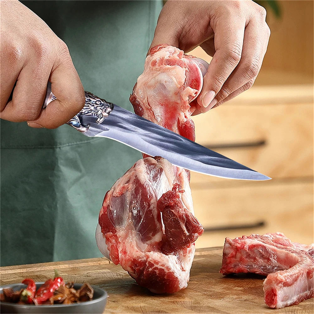 Forged Boning Knife Kitchen Knife Stainless Steel Household Vegetable Meat Cleaver Slicing Knife Cooking Knife Kitchen Tools