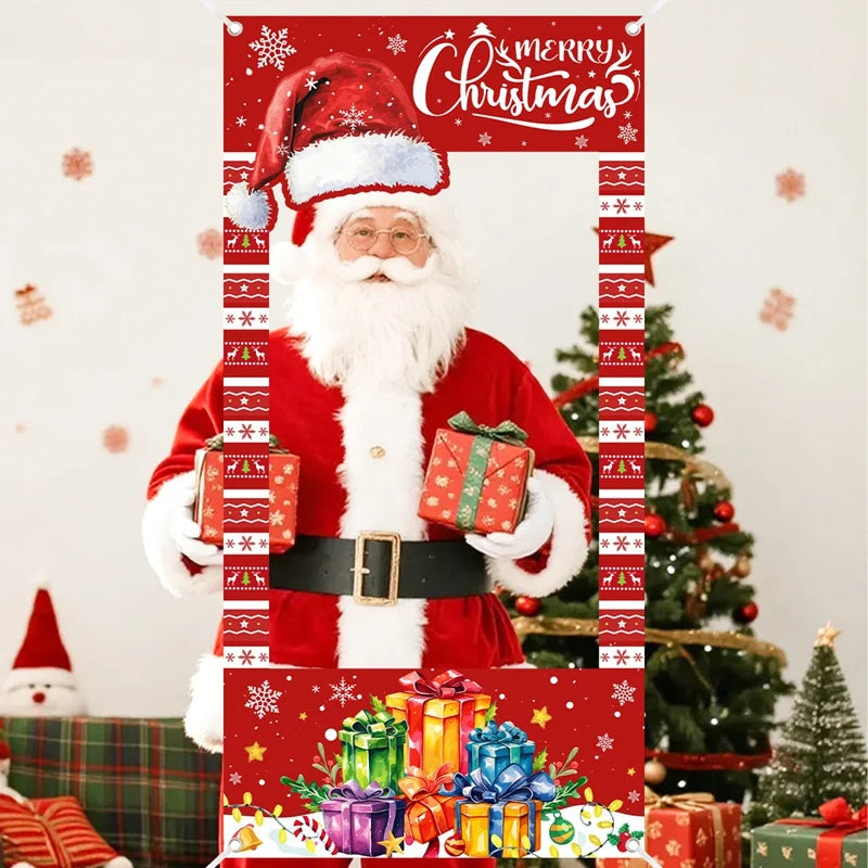 Christmas Photo Frame 2025 Merry Christmas Decorations for Home Navidad Cristmas Party Supplies Ornament Xmas Gift New Year 2026