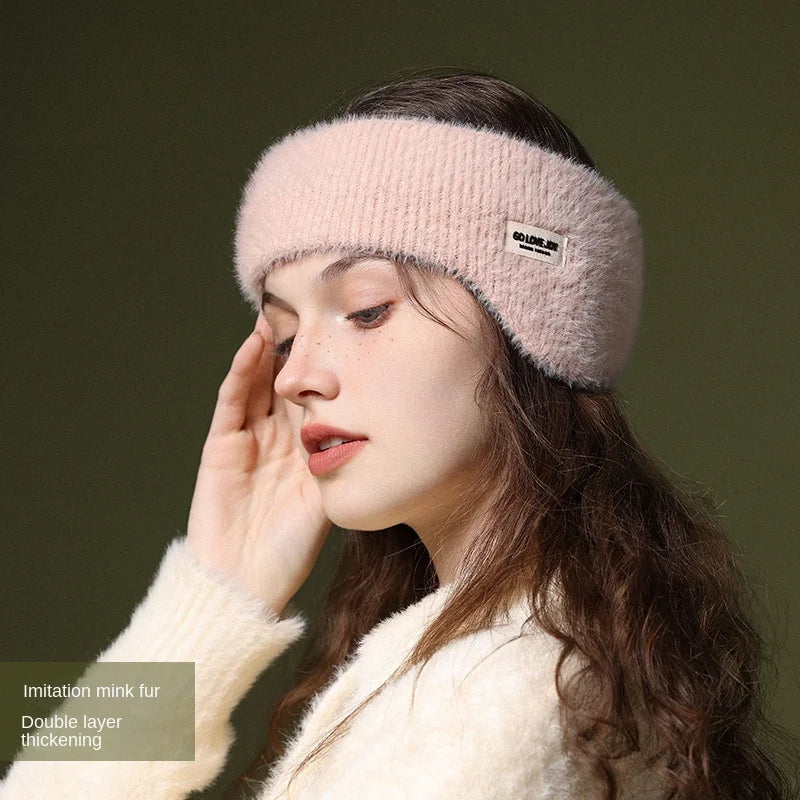 Winter Ear Warmer Earmuffs Headband Cute Hair Bands Outdoor Skiing Sport Thick Hairband For Women Men Headscarf Hair Accessories