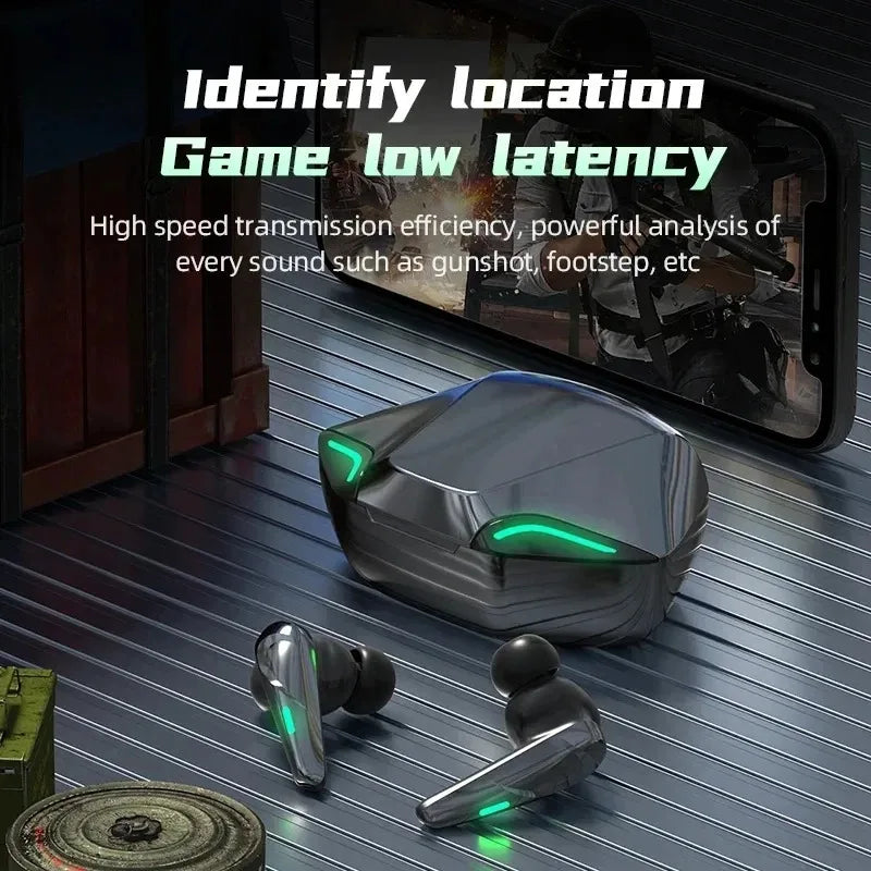 Bluetooth Headphones Gaming Wireless  Headset Earphone Bluetooth Earbuds HIFI With Mic Charging Box Game Headset