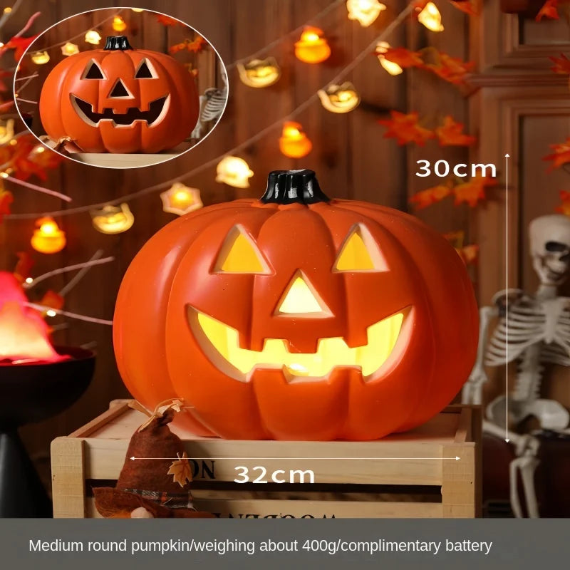 Halloween Pumpkin Lantern  Haunted House Decoration - Pumpkin Themed Luminous Decoration Props, Festive Party Atmosphere Lights