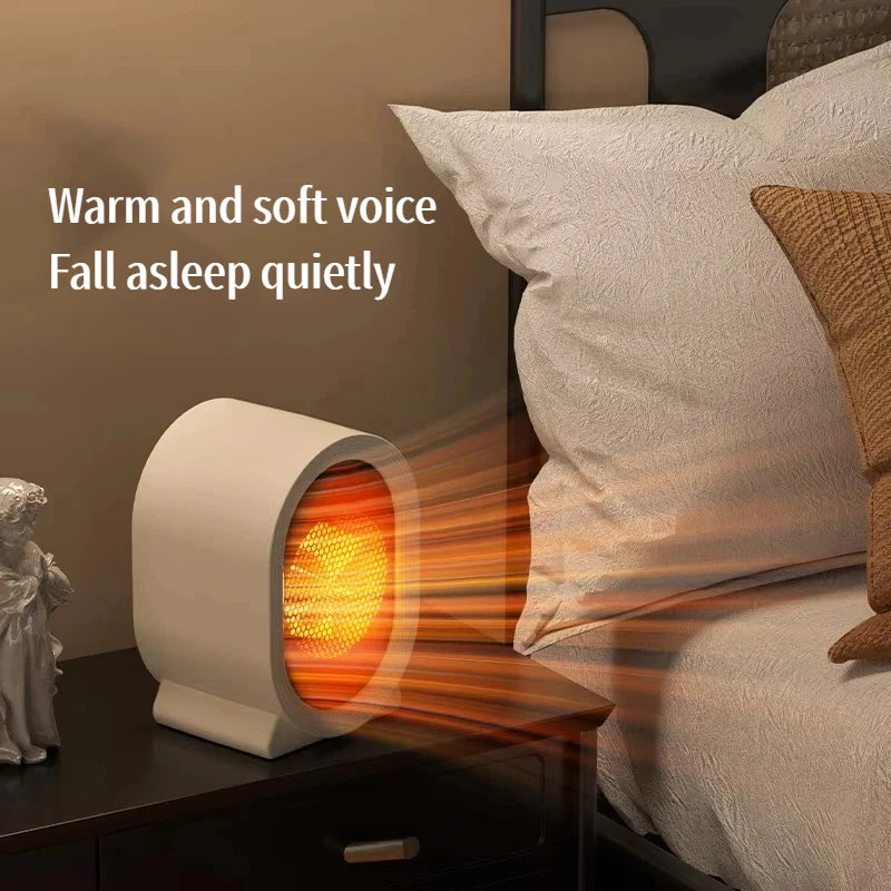 Xiaomi MIJIA Portable Desktop Electric Heater for Home and Office, Mini Warm Air Fan for Desk Use Foot Warmer for Cozy Comfort