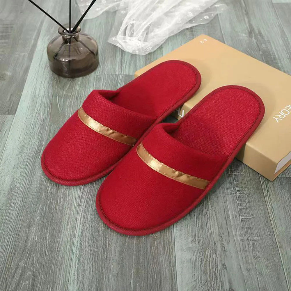 Winter Home Slippers Couple Indoor Shoes Thicken Warm Cotton Slippers Women Men House Slides Non-slip Bedroom Floor Slipper