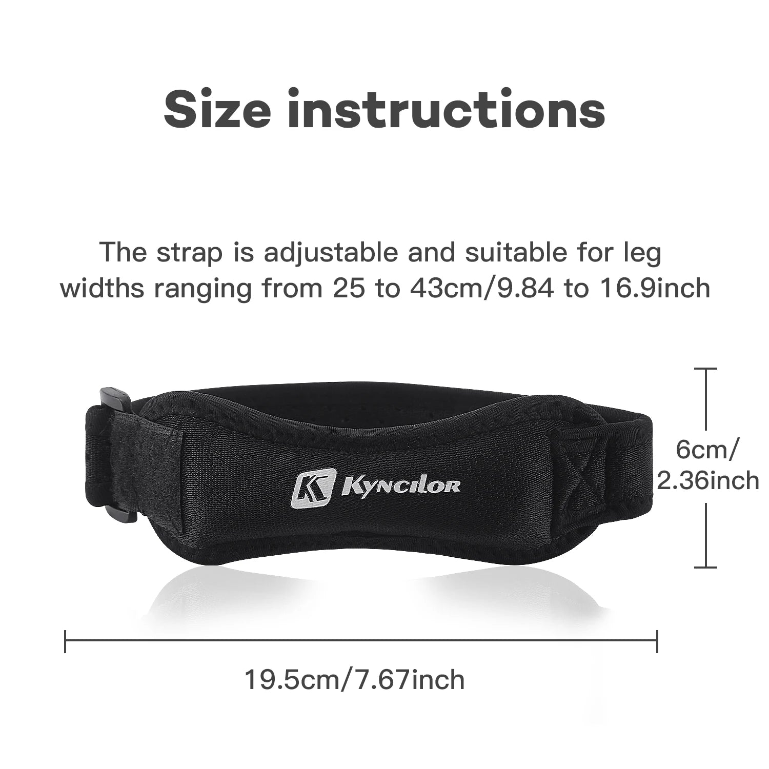 1 Piece Knee Patellar Tendon Knee Support Strape Brace Adjustable Shock Absorption Compression Knee Pad Sleeve for Basketball