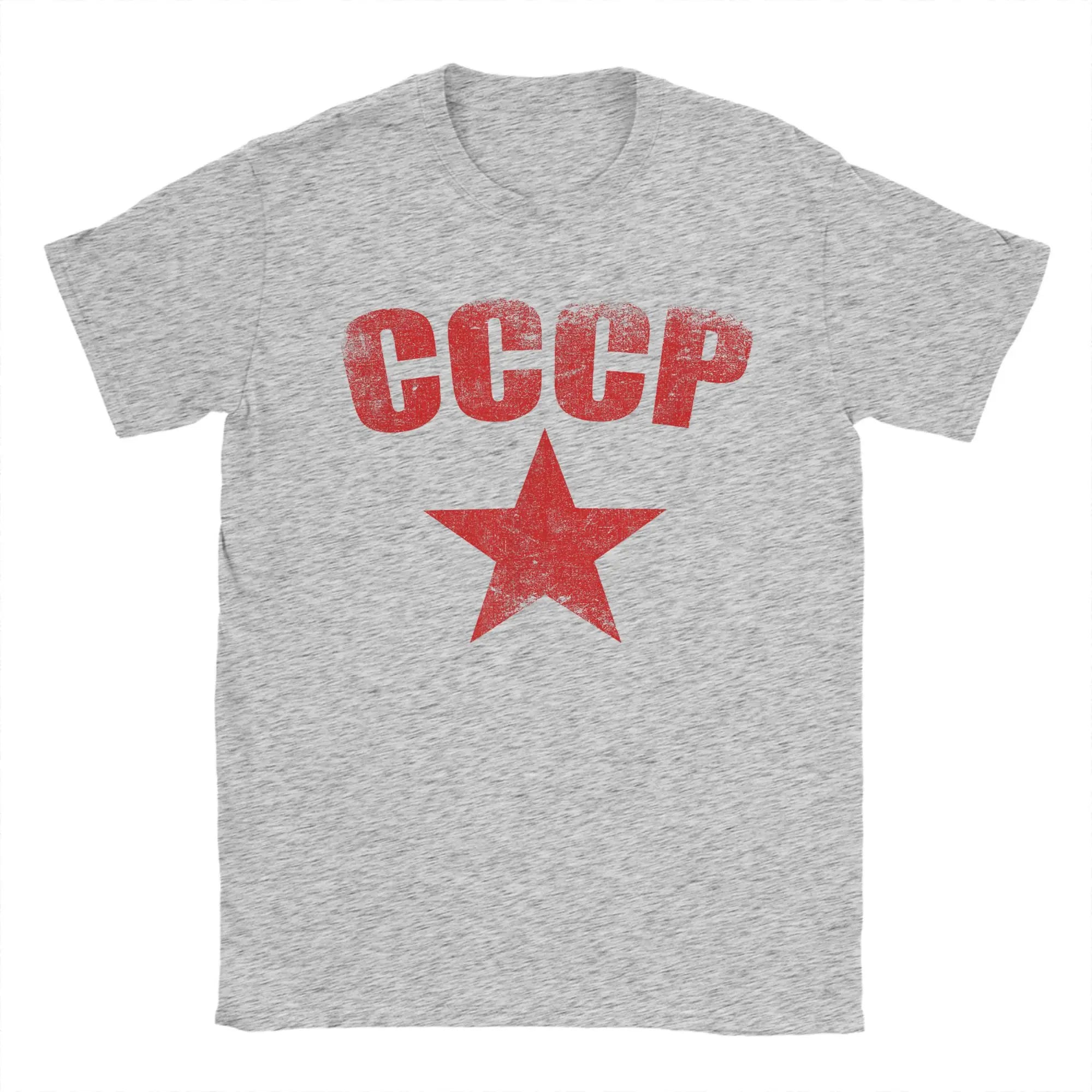 Men T-Shirts CCCP Cool 100% Cotton Tee Shirt Short Sleeve  T Shirt Round Neck Clothing Unique