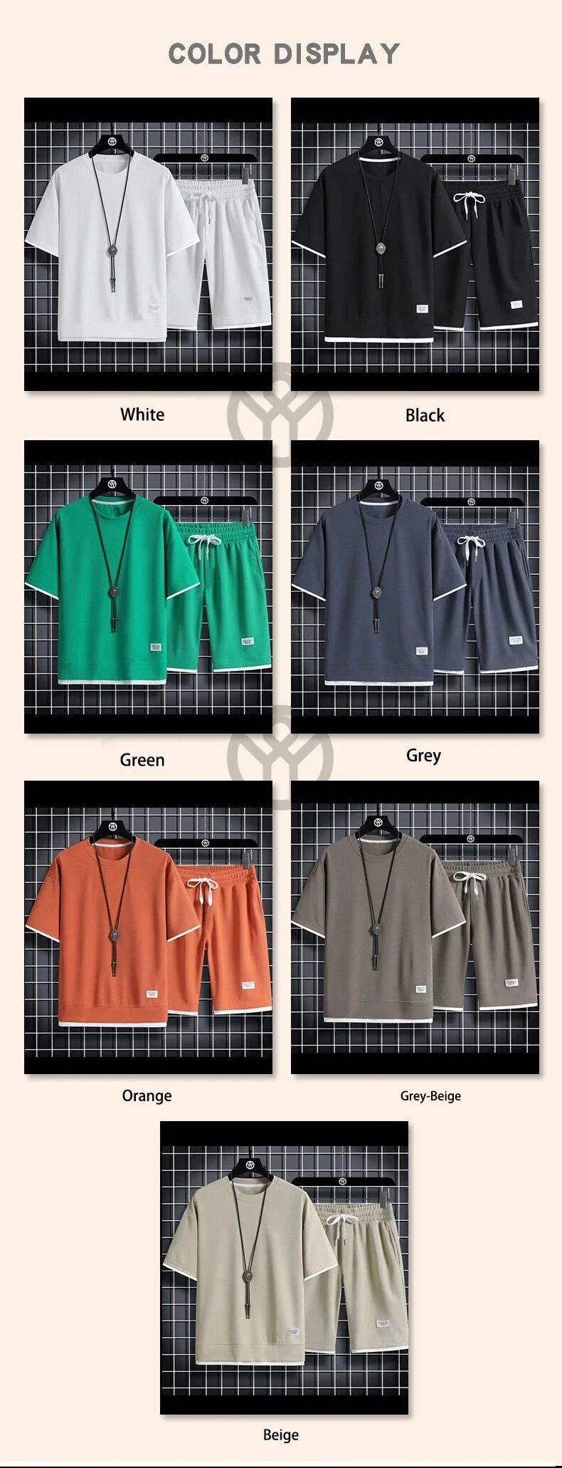 Mens Sports Suit Fashion Short Sleeve Tracksuit Men Suits Summer Men's Two Piece Set Linen Fabric Casual T-Shirt and Shorts Set