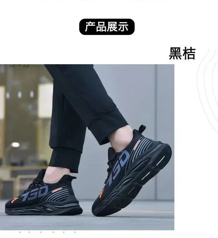 Shoes for Men Casual Slip on Fashion Sneakers Breathable Running Shoes Outdoor Walking Training Tennis Shoes