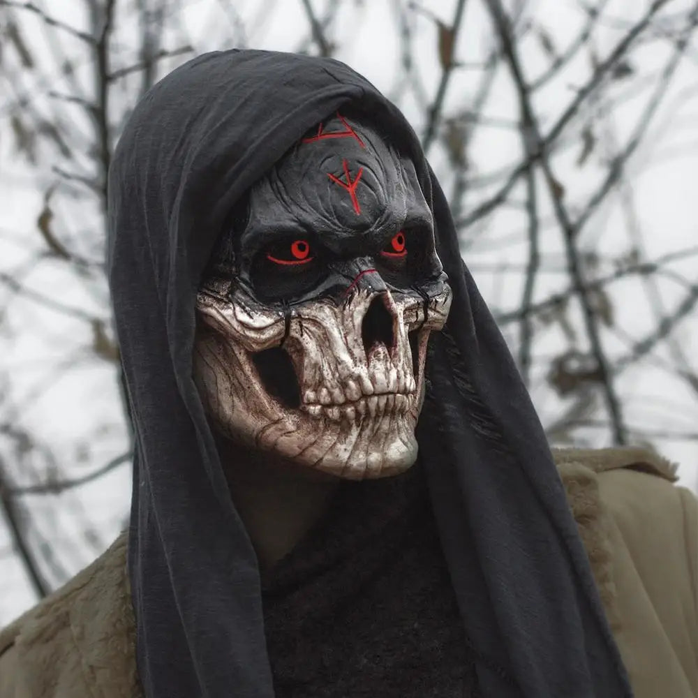 Halloween Scary Skull  Head Mask Cosplay Party Horrible Bloody Masks Carnival Adult Horror Costume Head Cover Latex Mask