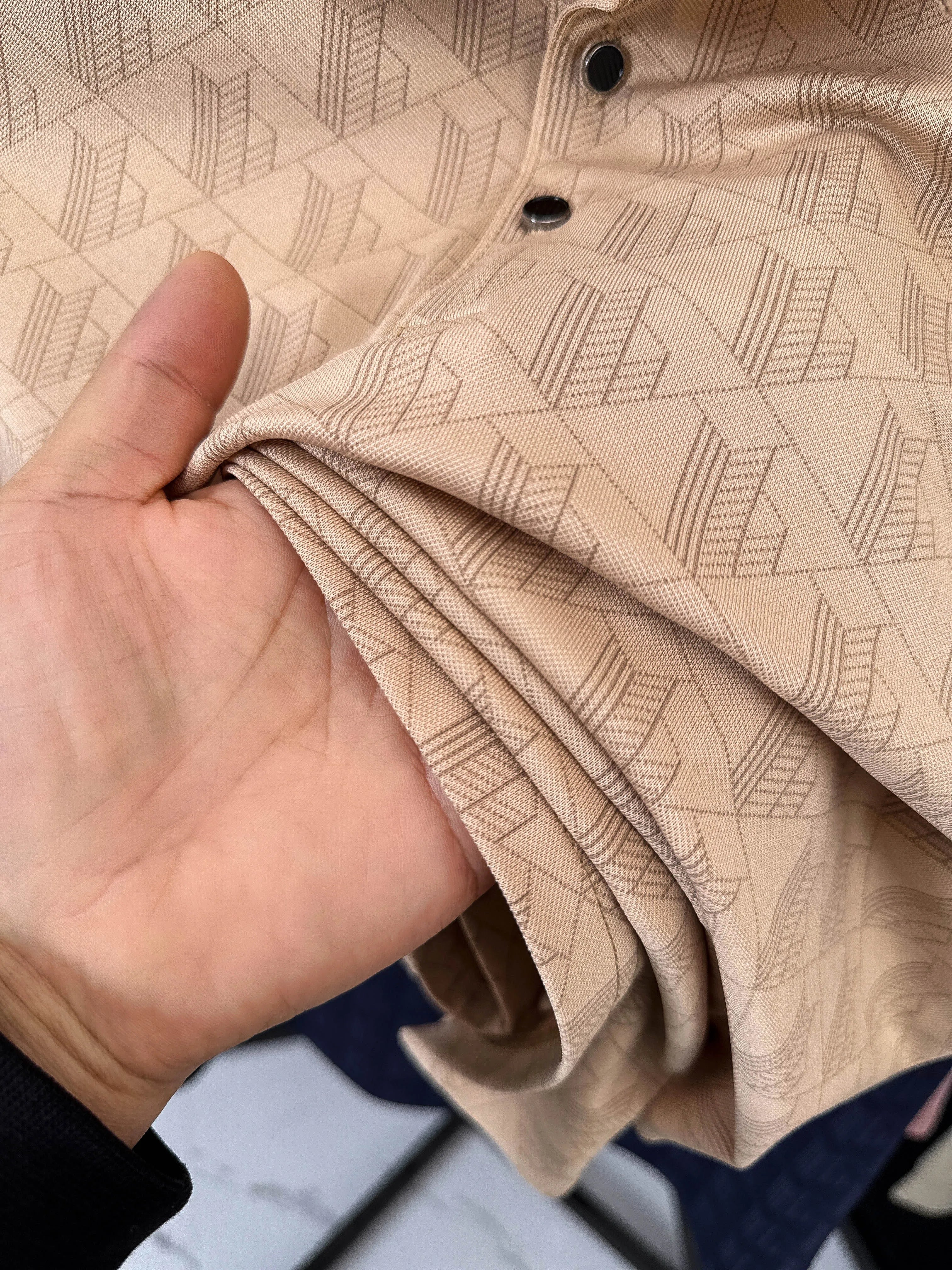 Men's New Short-Sleeved T-Shirt Summer Polo Shirt with a Stand-Up Collar Simple Casual Versatile Fashionable Trendy Men's Wear