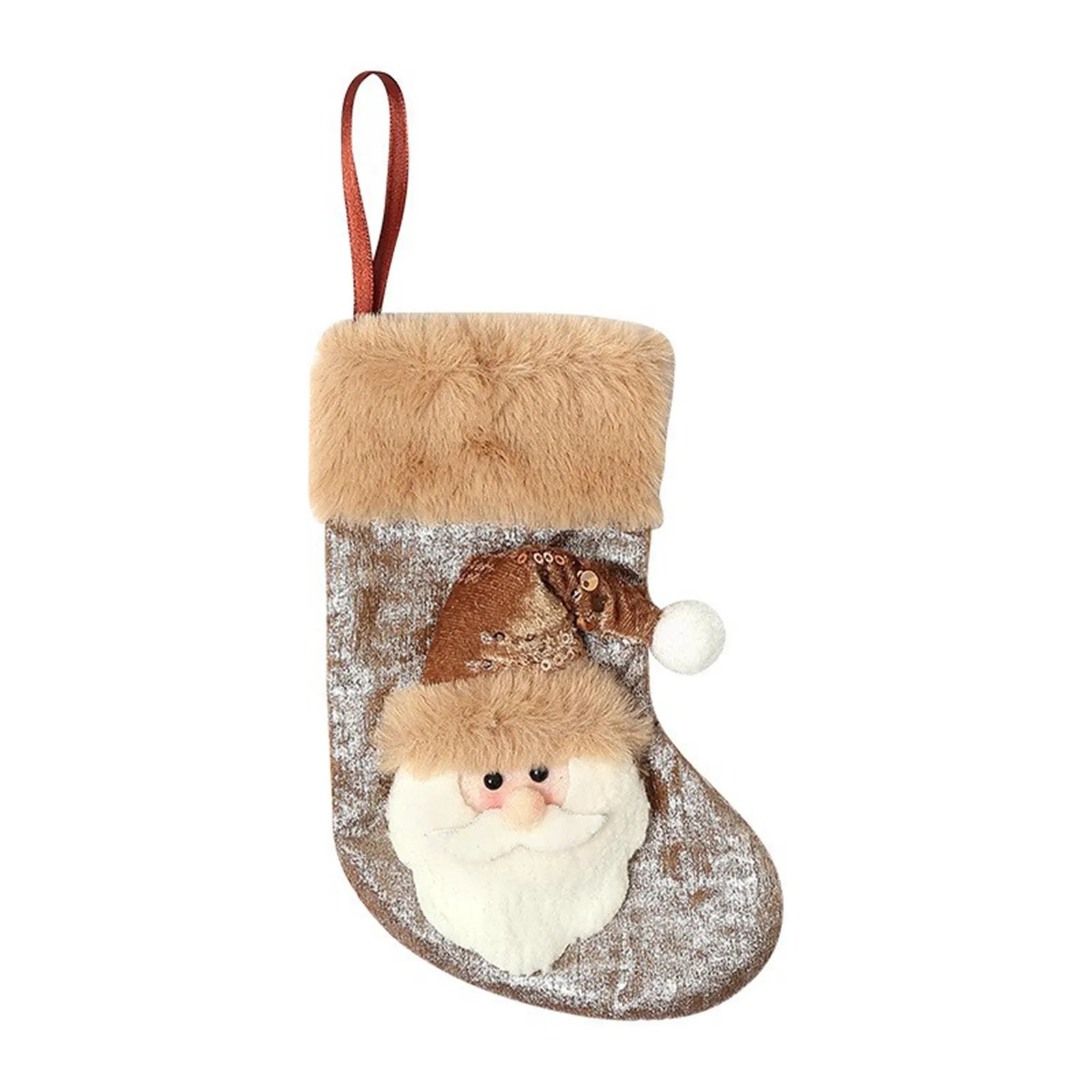 Christmas Stockings Holiday Decorations Festive Tree Ornaments Santa Claus Gift Bags Small Hanging Socks Cozy Seasonal Accents