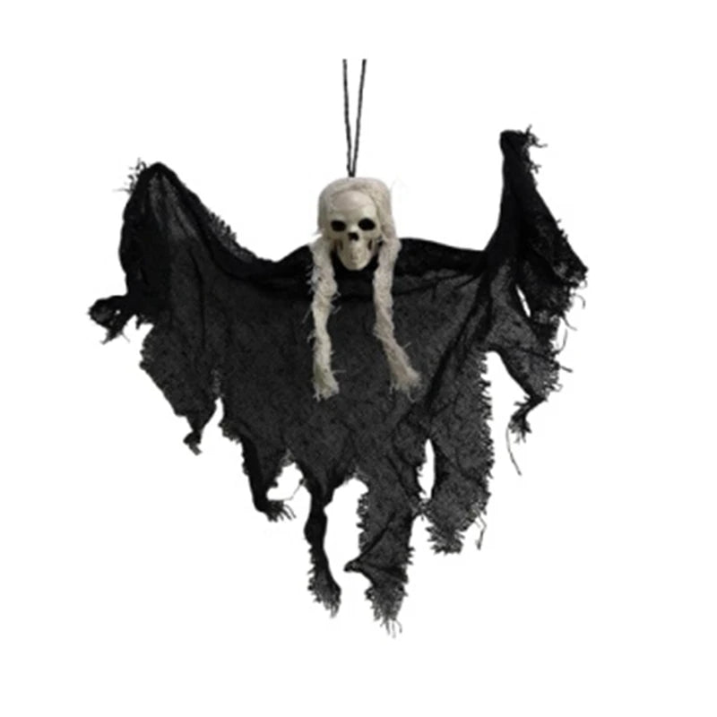 Skull Ghost Halloween Decorations Haunted House Party Horror Charm Hanging Cloaks Mini Ghosts
