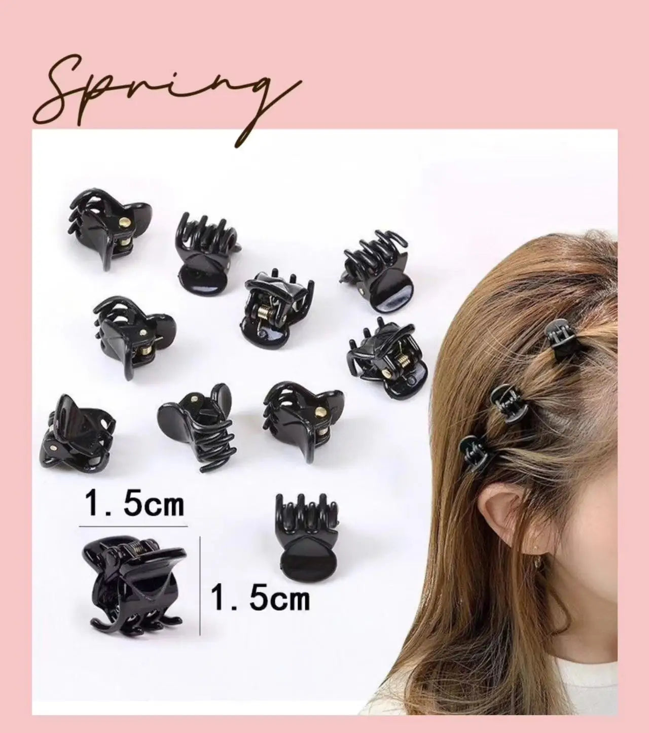 20Pcs Cute Black Hairpin Hair Clip for Girl Women Gifts Hair Accessories Hair Pin Accesorios Para El Cabello Mujer 2024