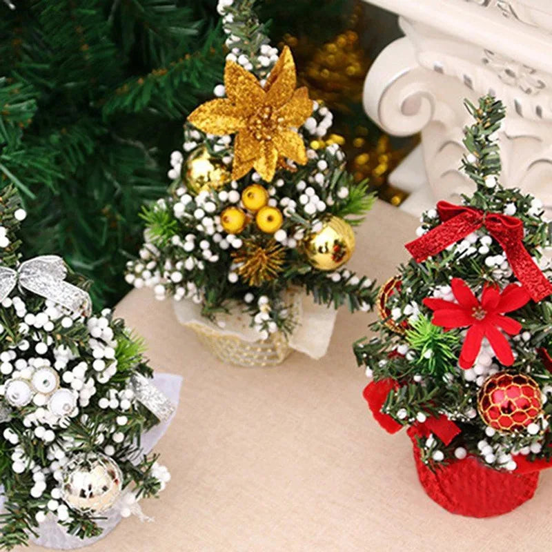 Christmas Tree Christmas Decoration 2026 Home Bedroom Desktop Ornaments Artificial Small Christmas Tree New Year Children Gift