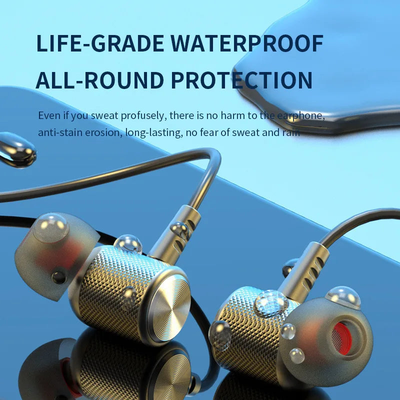 Wireless Headphone Fone Bluetooth 5.0 Neckband Earphones In ear Hifi Stereo Sports Headset Halter Waterproof Magnetic Earbuds