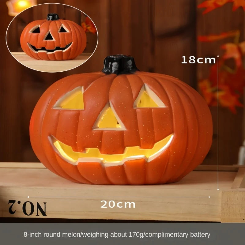 Halloween Pumpkin Lantern  Haunted House Decoration - Pumpkin Themed Luminous Decoration Props, Festive Party Atmosphere Lights