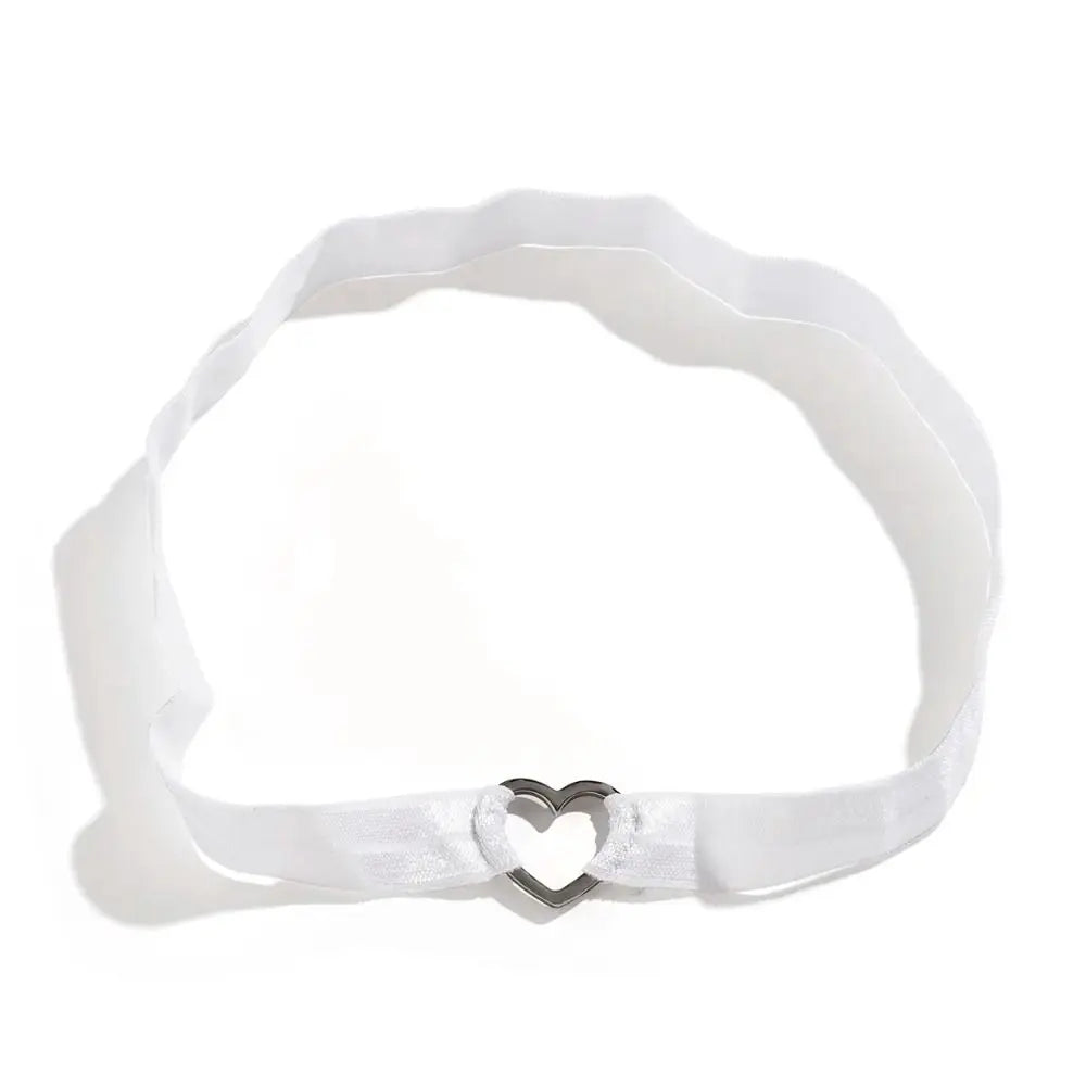 Gothic Accessories Heart Leg Chain Elastic Thigh Harness Leg Garter Straps Goth Punk Body Jewelry Women