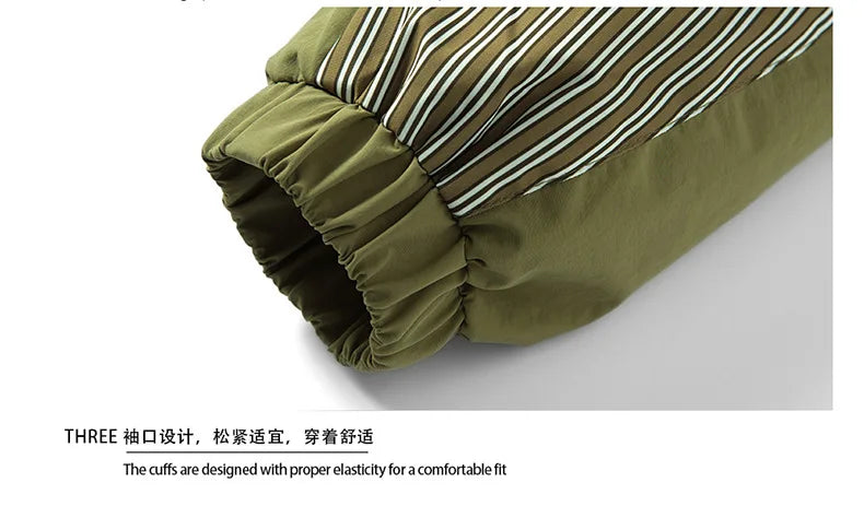 Mens Cross Border Jacket 2025 Spring Autumn American Style Hooded Cargo Jacket  Teenager Casual Versatile Outdoor Sports Outerwe