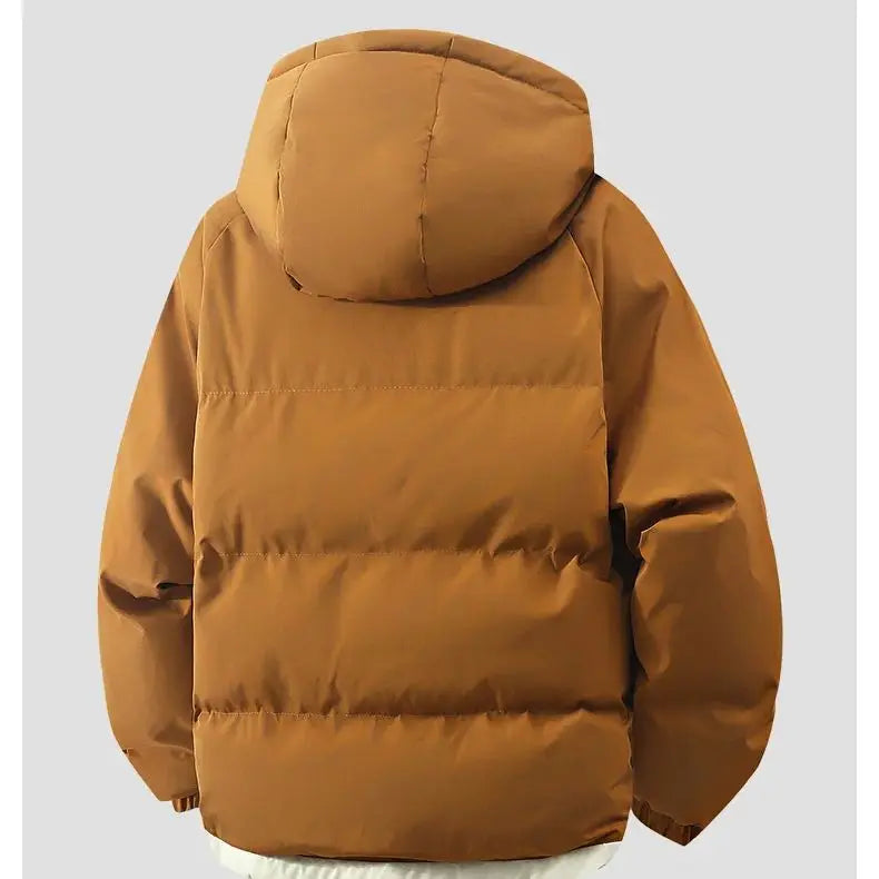 male Outerwear hooded jacket Men's winter loose jacket Cotton coat man fashion  parkas Men windproof thick warm Down Jacket