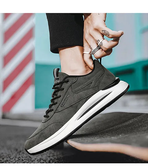 Men's Sneakers 2025 Spring Autumn New Waterproof Non Slip Wear-resistant Work Shoes Outdoor Fashion Lace Up Vintage Casual Shoes