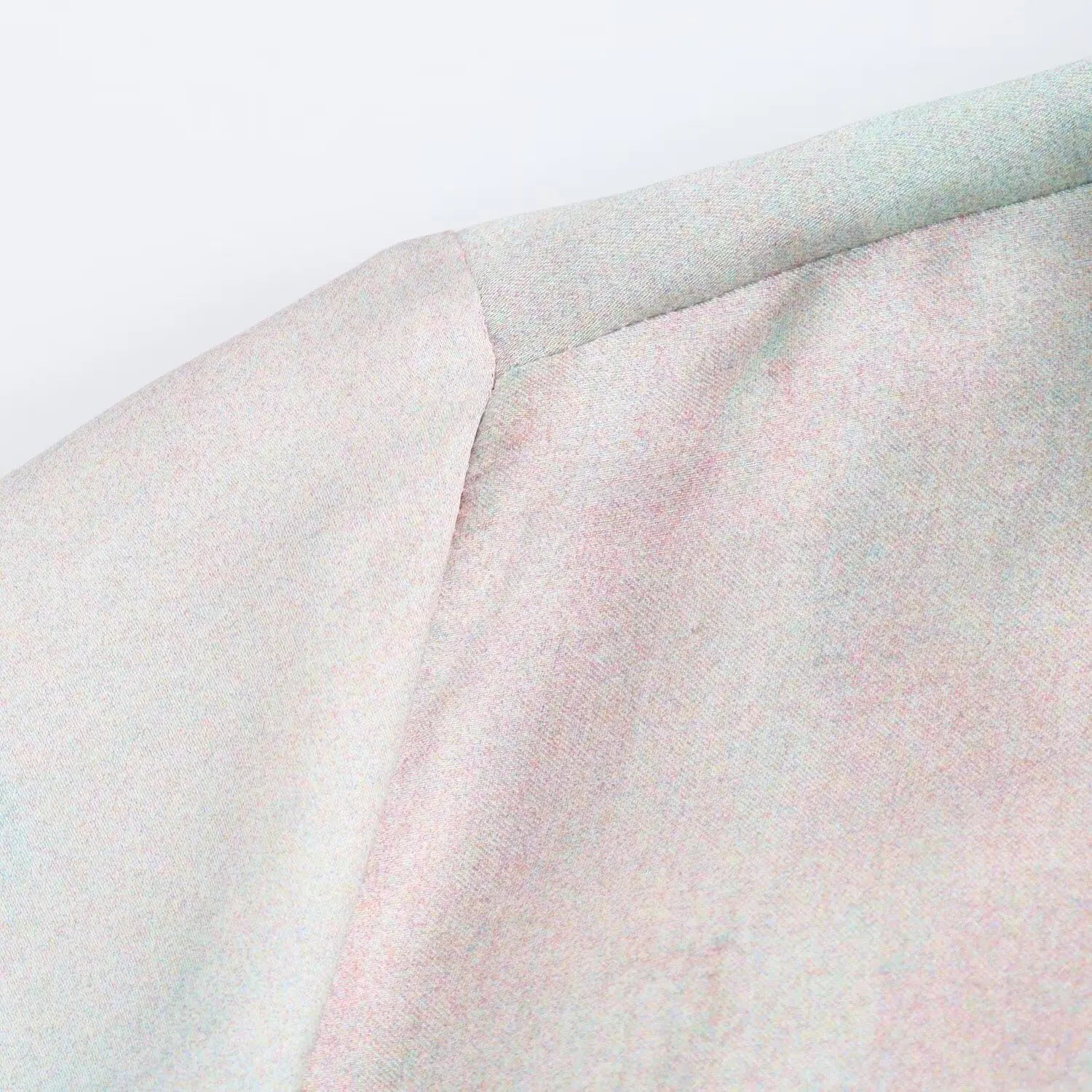 Women's Autumn Suit Tie Dye Turn-Down Collar Single Breasted Blouse+High Waist Gradient Zipper Casual Streetwear Wide Leg Pant