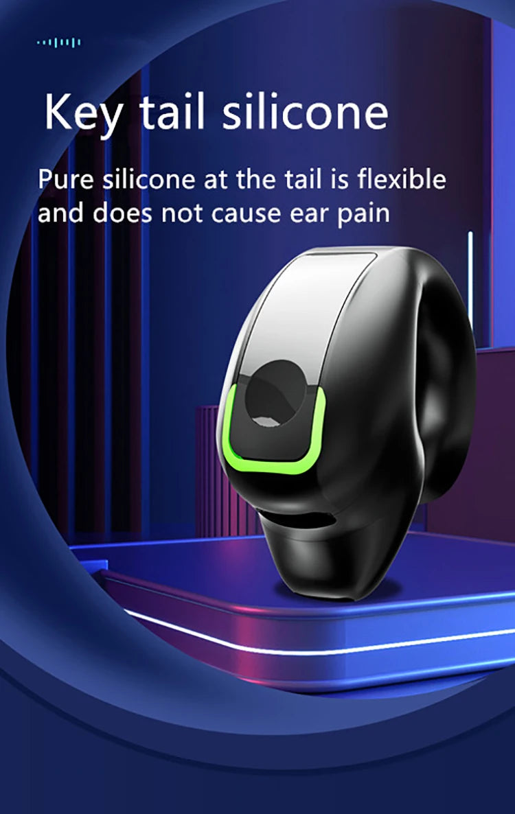 Bone Conduction 5.3 Wireless Bluetooth Headset Talking Clip-on Headset Long Time Wear Without Pain Ultra Long Battery Life