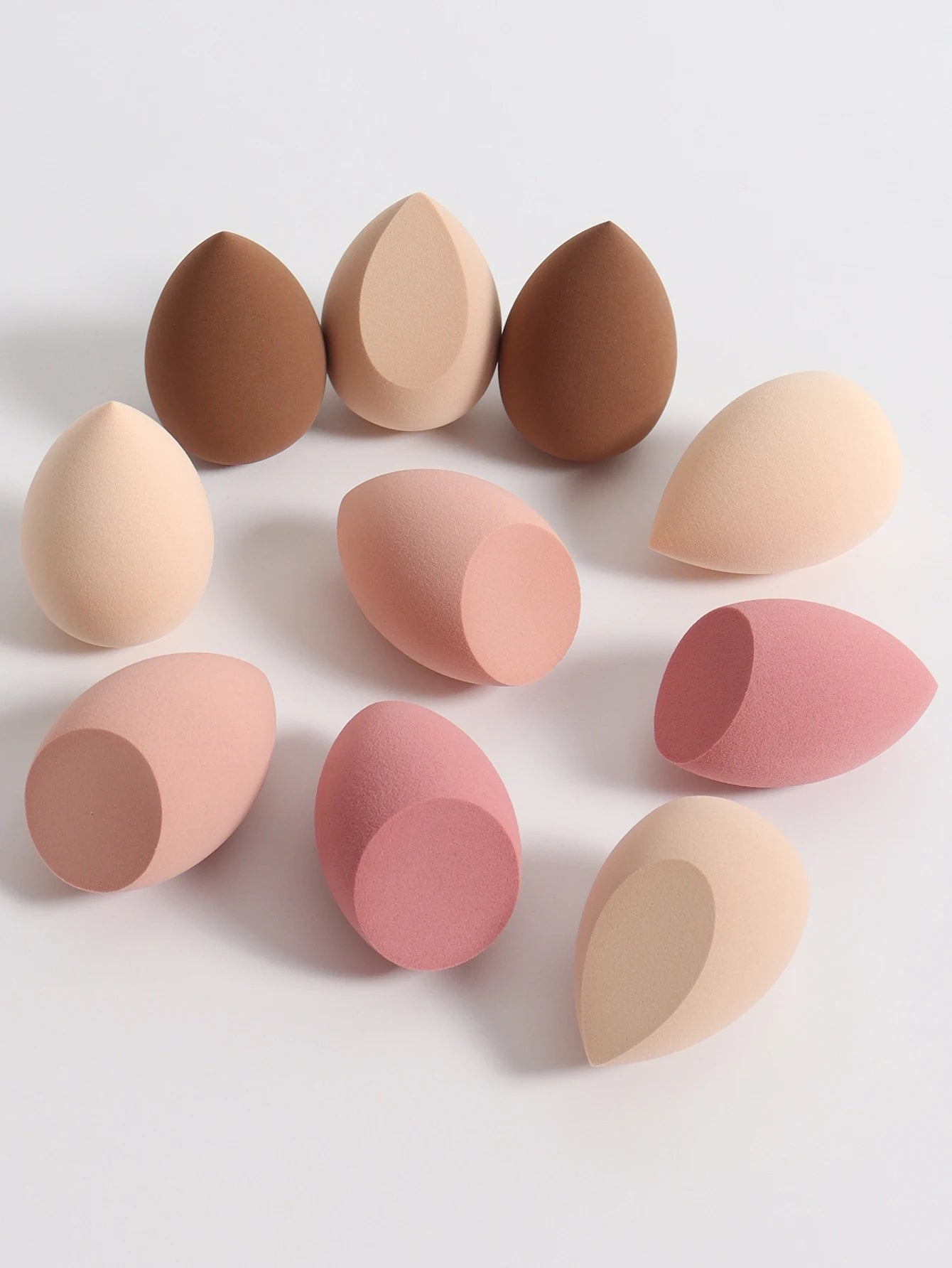 25 Beauty Eggs (Makeup Sponges), Foundation Make-Up Mixed Beauty Sponges, Liquid, Cream and Powder Flawless, Multi-Color Makeup