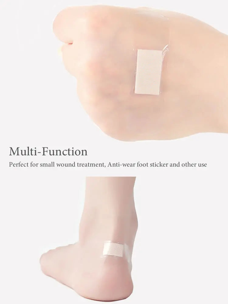 100Pcs/Pack First Aid Kit Transparent Wound Adhesive Plaster Medical Anti-Bacteria Band Bandages Sticker Home Travel