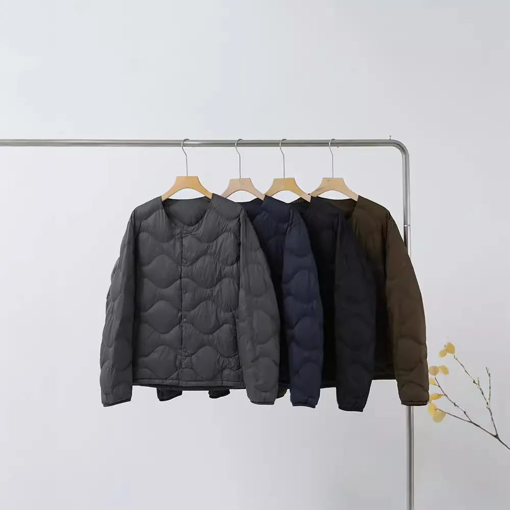 New Coats and Jackets Men's Lightweight Down Vest V-Neck Jacket Very Warm Winter Man Jacket Warm White Duck Down Man Windbreaker